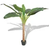 Image de vidaXL Bananier artificiel avec pot 150 cm Vert