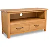 Image de Meuble Tv 90x35x48 Cm Bois De Chêne Massif Vidaxl