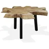 Image de Table Basse Teck Authentique 80x70x38 Cm Vidaxl