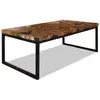 Image de Table Basse Teck Résine 110x60x40 Cm Vidaxl