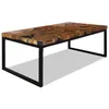 Image de vidaXL Table basse Teck Résine 110x60x40 cm 244551