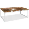 Image de Table Basse Teck Résine 110x60x40 Cm Vidaxl
