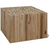 Image de vidaXL Table basse Teck authentique 50 x 50 x 35 cm