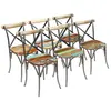 Image de Chaises À Manger Lot De 6 Bois De Récupération Massif Vidaxl