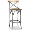 Image de Tabouret De Bar Bois De Manguier Massif Vidaxl