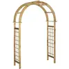 Image de Arche Avec Treillis Bois De Pin Vert Imprégné Vidaxl