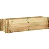 Image de vidaXL Jardinière surélevée de légumes Bois de pin imprégné 120 cm
