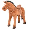 Image de Jouet En Peluche Cheval Marron Vidaxl