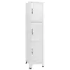 Image de Armoire À Casier Avec 3 Compartiments 38x45x180 Cm Vidaxl