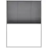 Image de Moustiquaire Plissée Pour Fenêtre Aluminium 60 X 80 Cm Vidaxl