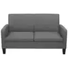 Image de Vidaxl canapé à 2 places 135x65x76 cm gris foncé 244709