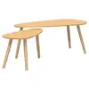 Image de Vidaxl ensemble de tables basses 2 pcs bois de pin massif marron 244733