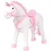 Image de Jouet En Peluche Licorne Blanc Et Rose Xxl Vidaxl