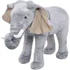 Image de Jouet En Peluche Éléphant Gris Xxl Vidaxl