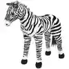 Image de Jouet En Peluche Zèbre Noir Et Blanc Xxl Vidaxl