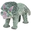 Image de vidaXL Jouet en peluche Dinosaure Tricératops Vert XXL 91344