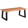 Image de Table Basse Bois D'acacia Massif 110x60x40 Cm Vidaxl