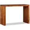 Image de Table Console Bois Massif Avec Finition Miel 110x40x76 Cm Vidaxl