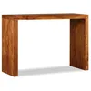 Image de vidaXL Table console Bois massif avec finition miel 110x40x76 cm