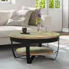 Image de Table Basse Bois Massif De Récupération 65x32 Cm Vidaxl