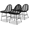 Image de Chaises de salle à manger - VIDAXL - Noir - Ethnique - Ailleurs - 4 places