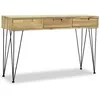 Image de vidaXL Table console 120 x 35 x 76 cm Teck massif