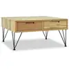 Image de Table Basse 80x80x40 Cm Teck Massif Vidaxl