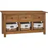 Image de Buffet Bois D'acajou Massif 100x30x50 Cm Vidaxl