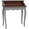 Image de Vidaxl bureau d'écriture bois d'acajou massif 80x40x92 cm 244503