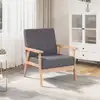 Image de Fauteuil Gris Foncé Tissu Vidaxl