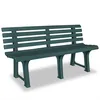 Image de Banc De Jardin 145,5 Cm Plastique Vert Vidaxl