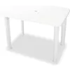 Image de Table de jardin - vidaXL - 101 x 68 x 72 cm - Plastique - Blanc - Résistante aux intempéries