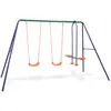Image de Ensemble De Balançoires Avec 4 Sièges Orange Vidaxl