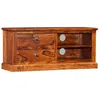 Image de Meuble Tv Bois Massif De Sesham 90x30x40 Cm Vidaxl