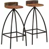 Image de Tabourets De Bar Lot De 2 Bois De Récupération Massif Vidaxl