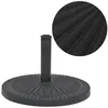 Image de Socle de parasol - vidaXL - Rond - Résine - 14 kg - Noir
