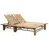 Image de Chaise Longue Pour 2 Personnes Bambou Vidaxl