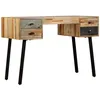 Image de Bureau Teck de récupération massif - VIDAXL - Vintage - Marron - 110 x 50 x 76 cm