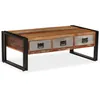 Image de vidaXL Table basse avec 3 tiroirs Bois de récupération 100x50x35 cm 244941