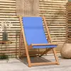Image de Chaise De Terrasse Teck 56x105x96 Cm Bleu Vidaxl