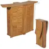 Image de Table Pliable De Bar 155x53x105 Cm Bois De Teck Solide Vidaxl