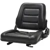 Image de Siège de tracteur et de chariot élévateur - vidaXL - Dossier réglable - Noir - Acier - PVC durable