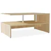 Image de Table Basse Bois D'ingénierie 90x59x42 Cm Chêne Vidaxl