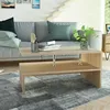 Image de vidaXL Table basse Bois dingénierie 90x59x42 cm Chêne 244855