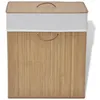 Image de Panier À Linge Rectangulaire Bambou Naturel Vidaxl