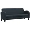 Image de vidaXL Canapé à 3 places cuir synthétique noir 245588