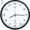 Image de Horloge Murale Radioguidée Mouvement À Quartz 31 Cm Blanc/noir Vidaxl
