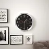 Image de Horloge Murale À Quartz Hygromètre Et Thermomètre 30 Cm Noir Vidaxl