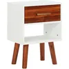 Image de Table De Chevet Bois D'acacia Massif 40x30x57 Cm Vidaxl