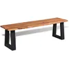 Image de Banc En Bois D'acacia Massif 145 Cm Vidaxl